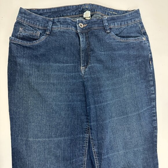 Sonoma Original Boot Women's size 14 Dark Wash Blue Denim Jeans   Great Conditi - Picture 2 of 4